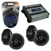 Compatible with Suzuki SX4 2007-2011 Factory Speaker Replacement Kicker (2) DSC65 & Harmony HA-A400.4