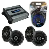 Compatible with Suzuki XL-7 2007-2009 Factory Speaker Replacement Kicker (2) DSC65 & Harmony HA-A400.4