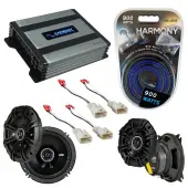 Compatible with Toyota 4 Runner 1996-2000 Speaker Replacement Kicker DSC65 DSC4 & Harmony HA-A400.4 Amp