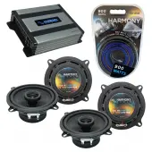 Compatible with Toyota Avalon 1995-1999 Factory Speaker Replacement Harmony (2) R5 & Harmony HA-A400.4 Amp