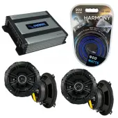 Compatible with Toyota Avalon 1995-1999 Factory Speaker Replacement Kicker (2) DSC5 & Harmony HA-A400.4
