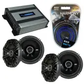 Compatible with Toyota Avalon 2000-2010 Factory Speaker Replacement Kicker (2) DSC65 & Harmony HA-A400.4