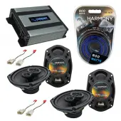 Compatible with Toyota Camry 02 03 04 05 06 OEM Speaker Replacement Harmony (2) R69 R35 & Harmony HA-A400.4