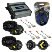 Compatible with Toyota Camry 02 03 04 05 06 Speaker Replacement Kicker (2) DSC693 DSC35 & Harmony HA-A400.4