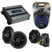 Compatible with Subaru Forster 1998-2004 Speaker Replacement Kicker DSC65 DSC4 & Harmony HA-A400.4 Amp