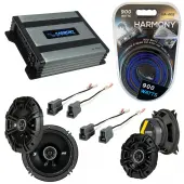 Compatible with Toyota Camry 1983-1986 Factory Speaker Replacement Kicker DSC4 DSC65 & Harmony HA-A400.4