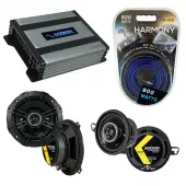 Compatible with Toyota Camry 1987-1991 Factory Speaker Replacement Kicker DSC35 DSC5 & Harmony HA-A400.4