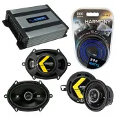 Compatible with Toyota Camry 1987-1991 Factory Speaker Replacement Kicker DSC35 DSC65 & Harmony HA-A400.4