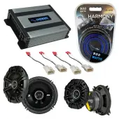 Compatible with Toyota Corolla 1993-1997 Factory Speaker Replacement Kicker DSC4 DSC65 & Harmony HA-A400.4