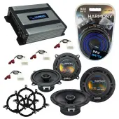 Compatible with Toyota Corolla 1998-2000 Factory Speaker Replacement Harmony R5 R65 & Harmony HA-A400.4 Amp