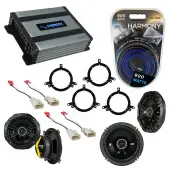 Compatible with Toyota Corolla 1998-2000 Factory Speaker Replacement Kicker DSC5 DSC65 & Harmony HA-A400.4