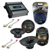 Compatible with Toyota Corolla 2003-2008 OEM Speaker Replacement Harmony R65 R69 & Harmony HA-A400.4 Amp