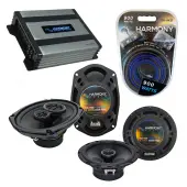 Compatible with Toyota Corolla 2009-2013 OEM Speaker Replacement Harmony R65 R69 & Harmony HA-A400.4 Amp