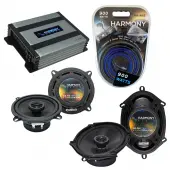 Compatible with Toyota Cressida 1979-1981 OEM Speaker Replacement Harmony R5 R68 & Harmony HA-A400.4 Amp