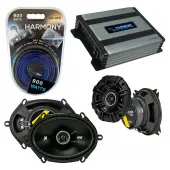 Compatible with Toyota Cressida 1988-1992 Speaker Replacement Kicker DSC4 DSC68 & Harmony HA-A400.4 Amp