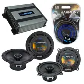 Compatible with Toyota Matrix 2009-2013 Factory Speaker Replacement Harmony R65 R5 & Harmony HA-A400.4 Amp