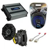 Compatible with Toyota MR2 1987-1990 Factory Speaker Replacement Kicker DSC4 & Harmony HA-A400.4lifier