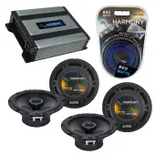 Compatible with Toyota Paseo 1996-1997 Factory Speaker Replacement Harmony (2) R65 & Harmony HA-A400.4 Amp