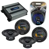 Compatible with Toyota Prius 2001-2003 Factory Speaker Replacement Harmony (2) R65 & Harmony HA-A400.4 Amp