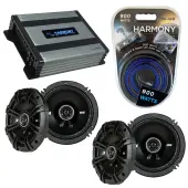 Compatible with Toyota Prius 2001-2003 Factory Speaker Replacement Kicker (2) DSC65 & Harmony HA-A400.4