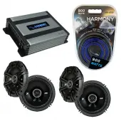 Compatible with Toyota Sequoia 2001-2002 Factory Speaker Replacement Kicker (2) DSC65 & Harmony HA-A400.4