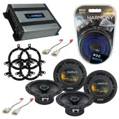 Compatible with Toyota Sequoia 2003-2007 Factory Speaker Replacement Harmony (2) R65 & Harmony HA-A400.4 Amp