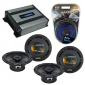 Compatible with Toyota Sienna 1996-2003 Factory Speaker Replacement Harmony (2) R65 & Harmony HA-A400.4 Amp