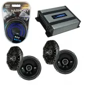 Compatible with Toyota Sienna 1996-2003 Factory Speaker Replacement Kicker (2) DSC65 & Harmony HA-A400.4