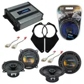 Compatible with Toyota T100 1993-1998 Factory Speaker Replacement Harmony (2) R65 & Harmony HA-A400.4 Amp