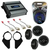 Compatible with Toyota T100 1993-1998 Factory Speaker Replacement Kicker (2) DSC65 & Harmony HA-A400.4