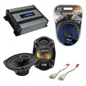 Compatible with Toyota FJ Cruiser 2007-2014 Factory Speaker Replacement Harmony R69 & Harmony HA-A400.4 Amp