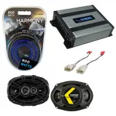 Compatible with Toyota FJ Cruiser 2007-2014 Factory Speaker Replacement Kicker DSC693 & Harmony HA-A400.4