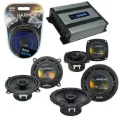 Compatible with Toyota Tercel 87-90 Factory Speaker Replacement Harmony R65 R4 R5 & Harmony HA-A400.4 Amp