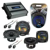 Compatible with Toyota Tercel: Deluxe 83-86 OEM Speaker Replacement Harmony R4 R5 & Harmony HA-A400.4 Amp