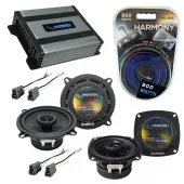 Compatible with Toyota Truck/4 Runner 84-88 OEM Speaker Replacement Harmony R4 R65 & Harmony HA-A400.4 Amp