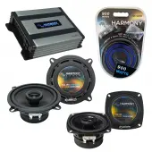 Compatible with Toyota Truck/4 Runner 89-93 OEM Speaker Replacement Harmony R4 R65 & Harmony HA-A400.4 Amp