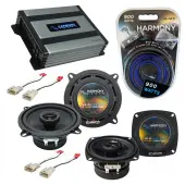 Compatible with Toyota Truck/4 Runner 92-95 OEM Speaker Replacement Harmony R4 R65 & Harmony HA-A400.4 Amp