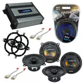 Compatible with Toyota Highlander 2001-2003 OEM Speaker Replacement Harmony R65 R5 & Harmony HA-A400.4 Amp