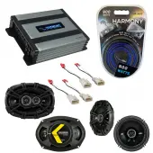 Compatible with Toyota Yaris 2007-2011 Factory Speaker Replacement Kicker DSC65 DSC693 & Harmony HA-A400.4