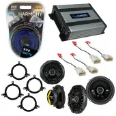 Compatible with Toyota Highlander 2001-2003 Speaker Replacement Kicker DSC65 DSC5 & Harmony HA-A400.4 Amp