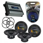 Compatible with Volkswagen Golf 2002-2002 Factory Speaker Replacement Harmony (2) R65 & Harmony HA-A400.4 Amp
