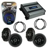 Compatible with Volkswagen Golf 2002-2002 Factory Speaker Replacement Kicker (2) DSC65 & Harmony HA-A400.4