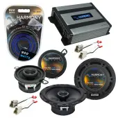 Compatible with Volkswagen GTI 1985-1985 OEM Speaker Replacement Harmony R65 R35 & Harmony HA-A400.4 Amp