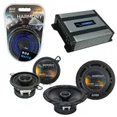 Compatible with Volkswagen GTI 1986-1994 OEM Speaker Replacement Harmony R65 R35 & Harmony HA-A400.4 Amp