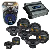 Compatible with Volkswagen Jetta 1994 OEM Speaker Replacement Harmony (3) R65 R4 & Harmony HA-A400.4 Amp