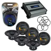 Compatible with Volkswagen Passat 06-15 OEM Speaker Replacement Harmony (3) R65 & Harmony HA-A400.4 Amp