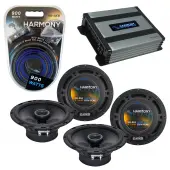 Compatible with Volkswagen R32 2008-2008 OEM Speaker Replacement Harmony (2) R65 & Harmony HA-A400.4 Amp