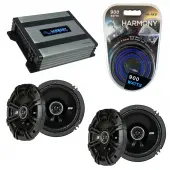 Compatible with Volkswagen R32 2008-2008 Speaker Replacement Kicker (2) DSC65 & Harmony HA-A400.4 Amp