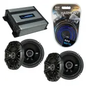 Compatible with Volkswagen Rabbit 06-09 Speaker Replacement Kicker (2) DSC65 & Harmony HA-A400.4 Amp