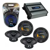 Compatible with Volkswagen Touareg 04-10 OEM Speaker Replacement Harmony (2) R65 & Harmony HA-A400.4 Amp